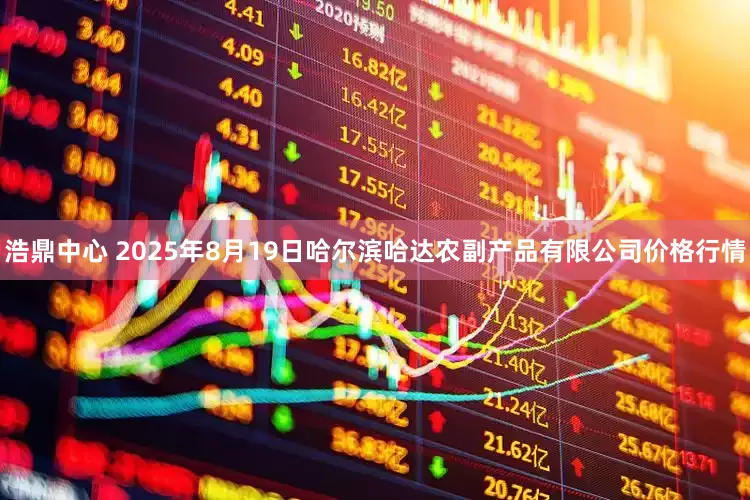 浩鼎中心 2025年8月19日哈尔滨哈达农副产品有限公司价格行情